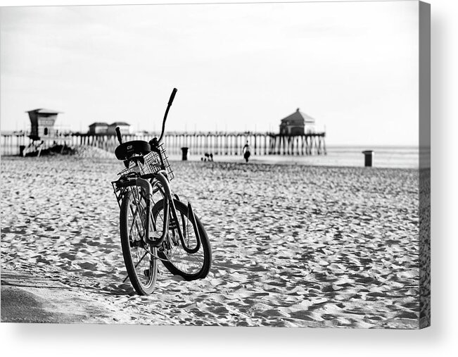 Huntington Beach Acrylic Print featuring the photograph Gone Surfing - Huntington Beach by Sean Davey
