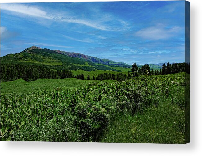 Cloud Acrylic Print featuring the photograph Crested Butte Colorado, Gothic Mountain by Tom Potter