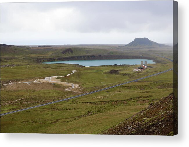 Iceland Acrylic Print featuring the photograph Graenavatn lake from Seltun geothermal area by RicardMN Photography