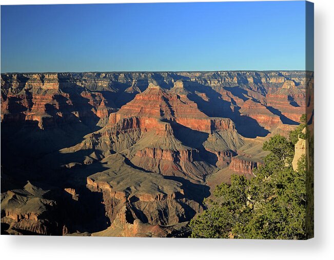 Grand Canyon National Park Acrylic Print featuring the photograph Grand Canyon - Pre-Sunset View by Richard Krebs