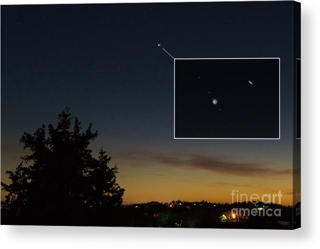 Great Conjunction Acrylic Print featuring the photograph Great Conjunction Twilight by Jennifer White