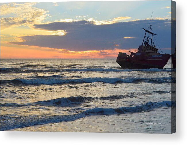 Obx Sunrise Acrylic Print featuring the photograph Grounded by Barbara Ann Bell