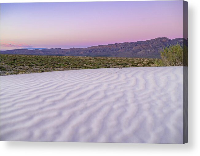 West Texas Acrylic Print featuring the photograph Guadalupe Mountains National Park Salt Basin Sunset by Erin K Images