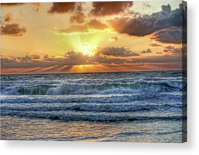 Florida Sunset Acrylic Print featuring the photograph Gulf Waters by HH Photography of Florida