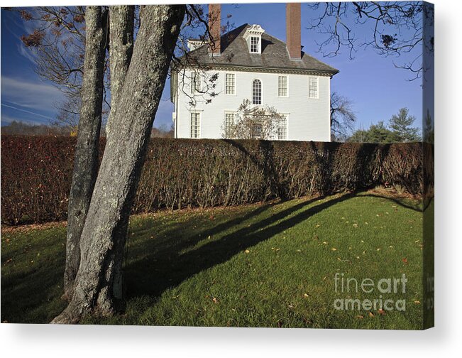 Maine Acrylic Print featuring the photograph Hamilton House - South Berwick Maine USA by Erin Paul Donovan