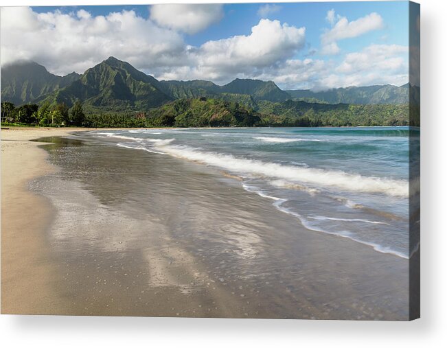 Island Acrylic Print featuring the photograph Hanalei Reflections by Shelby Erickson