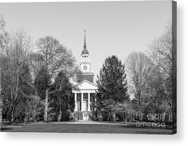 Hanover Acrylic Print featuring the photograph Hanover College Parker Auditorium by University Icons