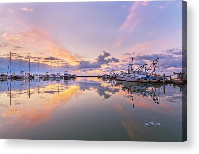 Sunrise Acrylic Print featuring the photograph Harbor Sunrise by Ty Husak