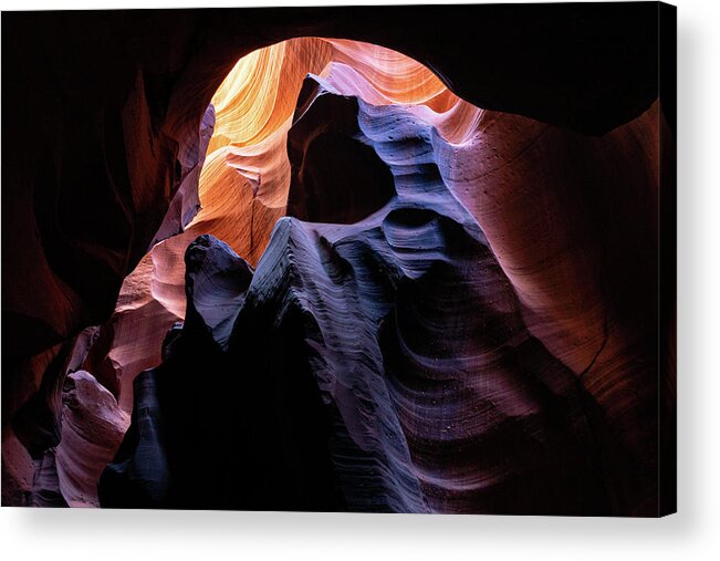 Antelope Canyon Acrylic Print featuring the photograph Harmony and Strength by Kim Sowa