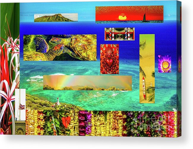 Hawaii Acrylic Print featuring the photograph Hawaii Mixed Review by D Davila