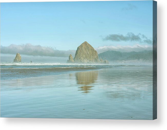 Rock Acrylic Print featuring the photograph Haystack Rock by CR Courson