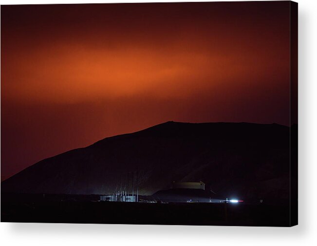 Volcano Acrylic Print featuring the photograph Heat and power by Christopher Mathews