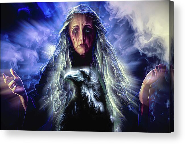 Hecate Acrylic Print featuring the digital art Hecate 4 by Lisa Yount