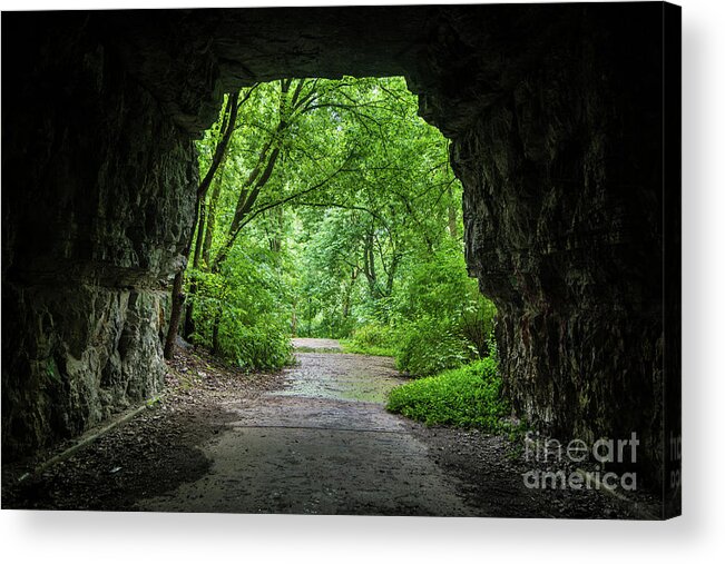 Boone Tunnel Acrylic Print featuring the photograph Historic Boone Tunnel - Wilmore - Kentucky by Gary Whitton