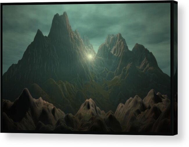 Oneheartabbey.com Acrylic Print featuring the digital art Holy ground by One Heart Abbey