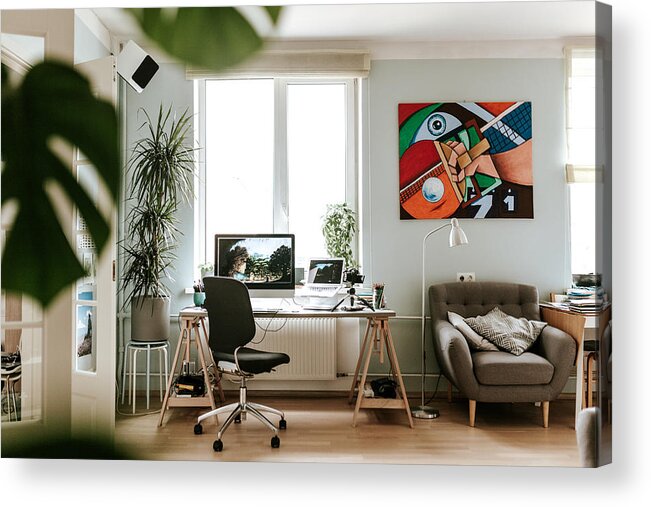 Artist Acrylic Print featuring the photograph Home studio by Visualspace