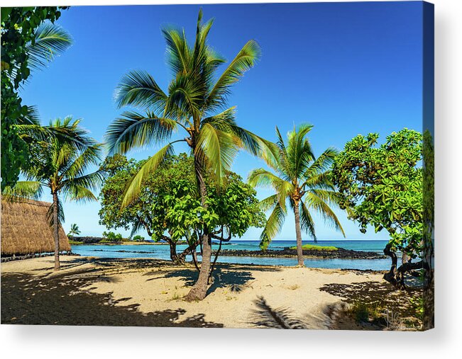 Hawaii Acrylic Print featuring the photograph Honokohau Beach View by John Bauer