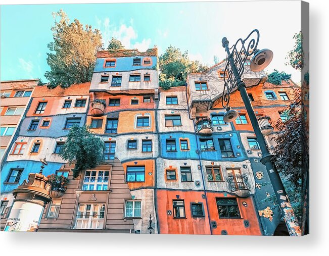 Europe Acrylic Print featuring the photograph Hundertwasser Village by Manjik Pictures