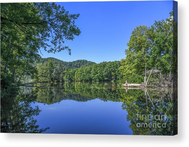 Hungry Mother State Park Acrylic Print featuring the photograph Hungry Mother State Park - Lake Reflections by Kerri Farley
