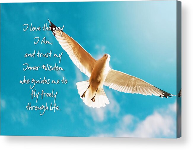 Love Acrylic Print featuring the photograph I Love the way I Am by Tatiana Travelways