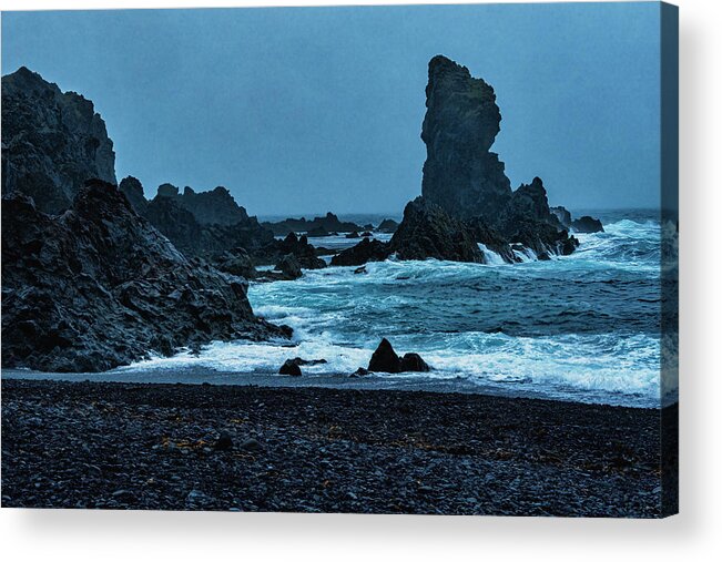 Iceland Acrylic Print featuring the photograph Iceland Coast by Tom Singleton