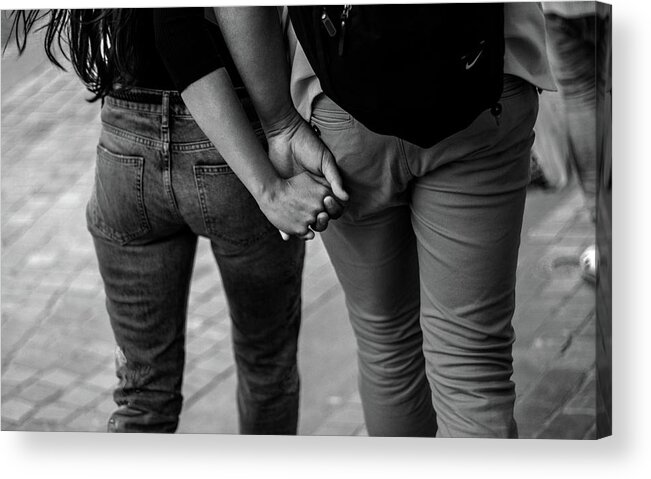 Hands Acrylic Print featuring the photograph In Love by Joshua Van Lare
