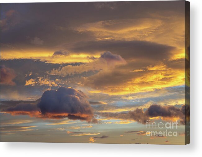 Clouds Acrylic Print featuring the photograph In the sea of clouds 2 by Adriana Mueller