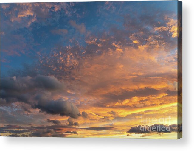 Clouds Acrylic Print featuring the photograph In the sea of clouds 3 by Adriana Mueller