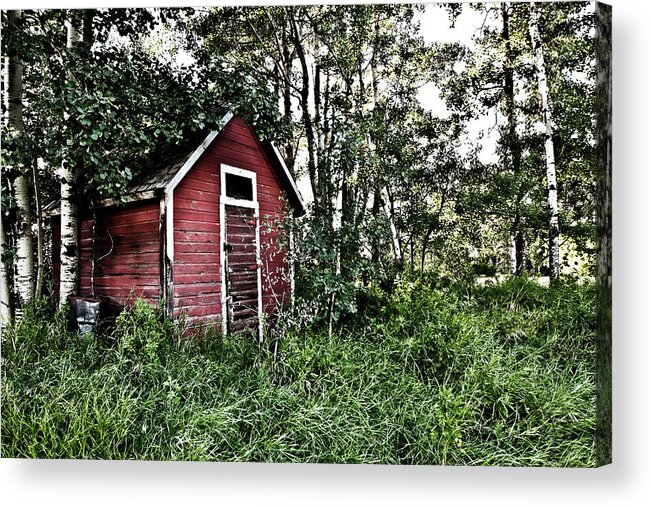 Barn Acrylic Print featuring the photograph In The Woods by Carmen Kern