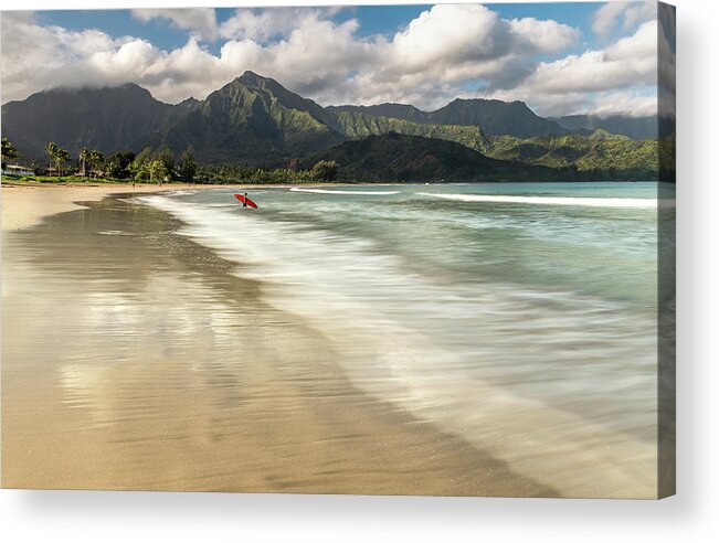 Island Acrylic Print featuring the photograph Into the Surf by Shelby Erickson