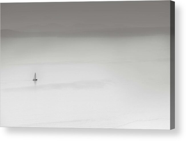 White Acrylic Print featuring the photograph Into the white by Jim Signorelli