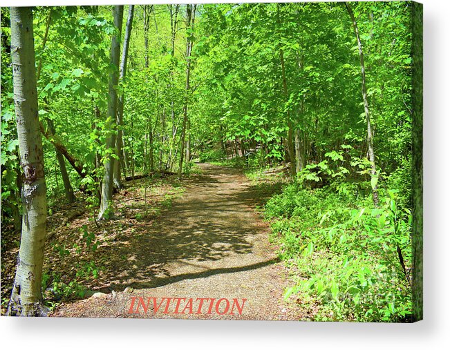 Invitation Acrylic Print featuring the photograph Invitation by Roberta Byram