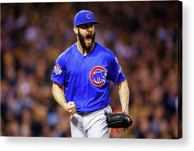 Playoffs Acrylic Print featuring the photograph Jake Arrieta by Jared Wickerham