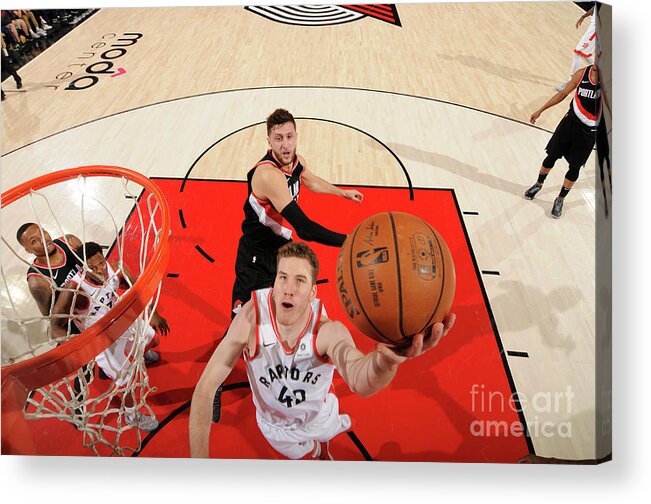 Jakob Poeltl Acrylic Print featuring the photograph Jakob Poeltl by Cameron Browne