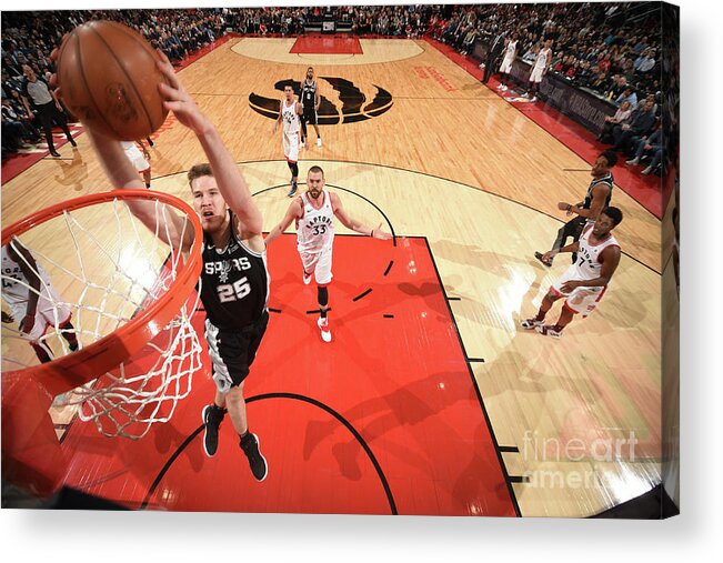 Nba Pro Basketball Acrylic Print featuring the photograph Jakob Poeltl by Ron Turenne