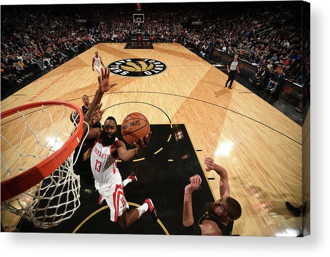 James Harden Acrylic Print featuring the photograph James Harden by Ron Turenne