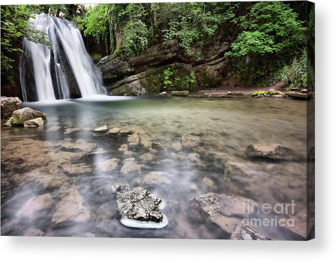 Uk Acrylic Print featuring the photograph Janets Foss, Malham by Tom Holmes Photography