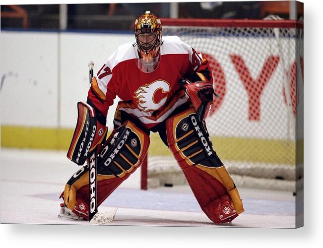 Scoring Acrylic Print featuring the photograph Jean-Sebastien Giguere #47 by Jeff Gross