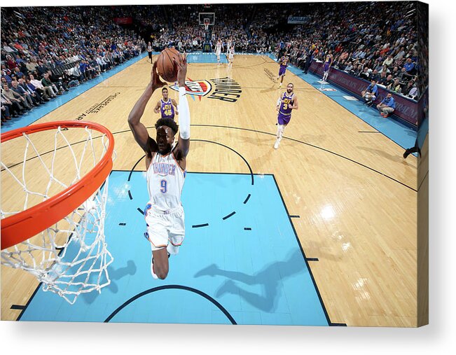 Jerami Grant Acrylic Print featuring the photograph Jerami Grant by Joe Murphy