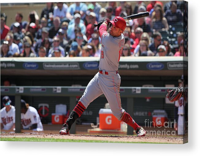 People Acrylic Print featuring the photograph Joey Votto by Adam Bettcher