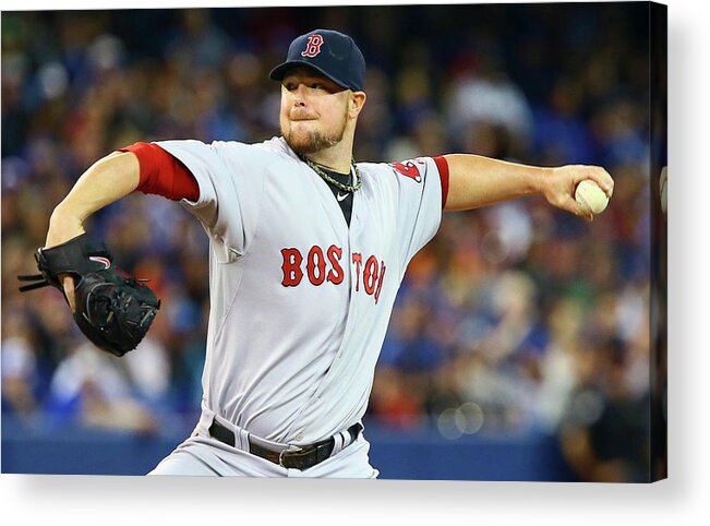 Second Inning Acrylic Print featuring the photograph Jon Lester by Abelimages