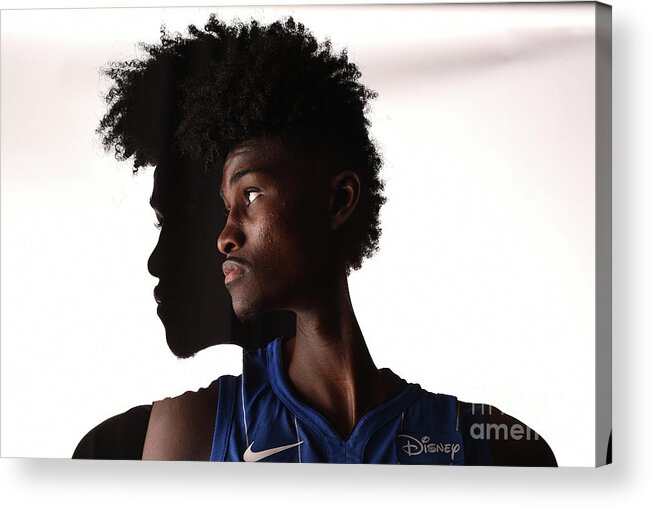 Nba Pro Basketball Acrylic Print featuring the photograph Jonathan Isaac by Brian Babineau