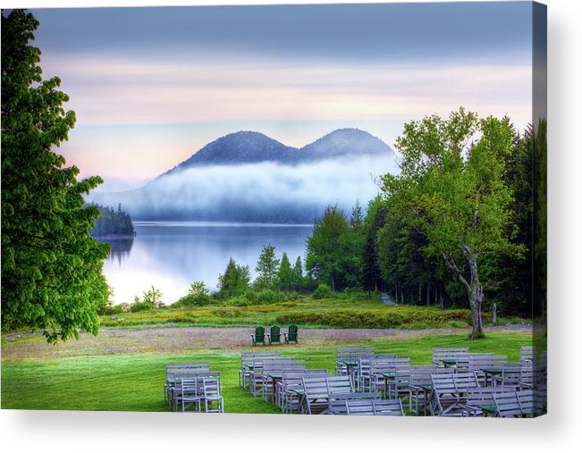 Acadia National Park Acrylic Print featuring the photograph Jordan Pond 0466 by Greg Hartford