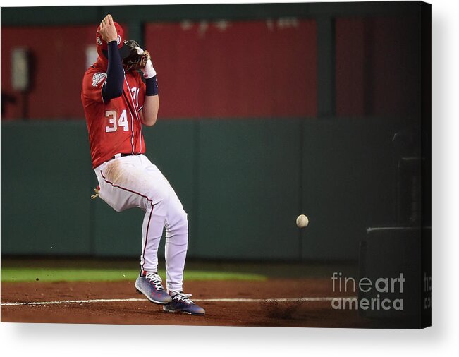 People Acrylic Print featuring the photograph Jose Reyes and Bryce Harper by Patrick Mcdermott