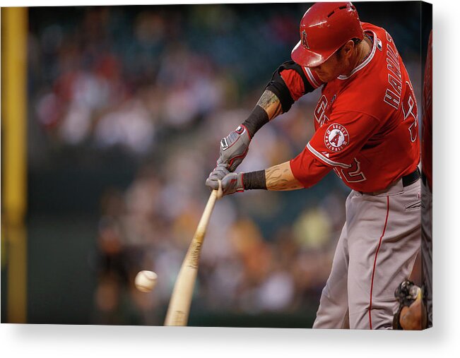 Second Inning Acrylic Print featuring the photograph Josh Hamilton by Otto Greule Jr