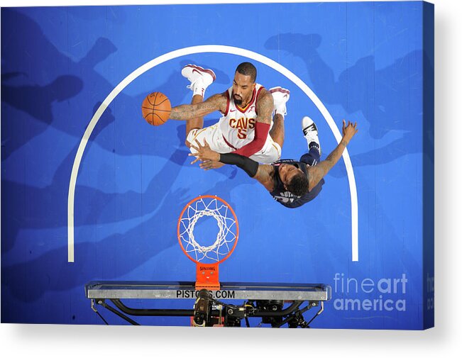 Nba Pro Basketball Acrylic Print featuring the photograph J.r. Smith by Chris Schwegler