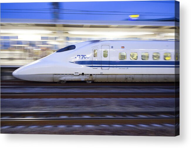 High Acrylic Print featuring the photograph JR700 Shinkansen by David L Moore