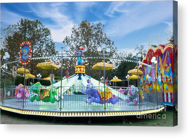 Carnival Acrylic Print featuring the photograph Jumbo Carnival Ride by L Bosco
