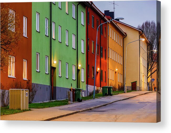 Europe Acrylic Print featuring the photograph Junkargatan Stockholm by Alexander Farnsworth
