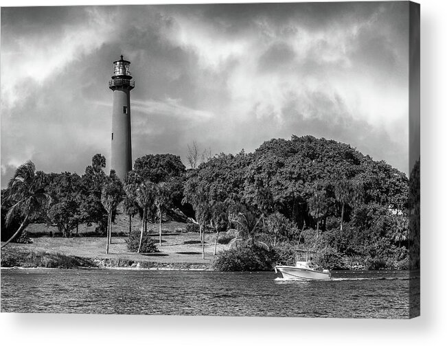 Lighthouses Acrylic Print featuring the photograph Jupiter Lighthouse Old Florida by Laura Fasulo